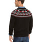 Charter Club Men's Fair-Isle Family Family Sweater Black Size Small