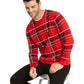 Charter Club Men's Plaid Family Sweater Red Size Small