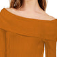 INC International Concepts Women's Off-The-Shoulder Ribbed Sweater Yellow Size X-Large