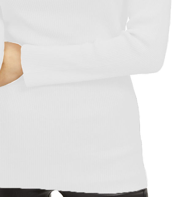 INC International Concepts Women's Embellished Off-The-Shoulder Sweater White Size Extra Large