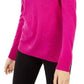 INC International Concepts Women's Embellished Keyhole Sweater Dark Pink Size Extra Large