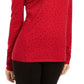 INC International Concepts Women's Embellished Keyhole Sweater Red - Size X-Large