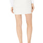 INC International Concepts Women's Belted Mini Skirt White Size 12 P