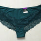 INC International Concepts Women's Lace-Trim Hipster Underwear Green Size Small