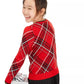 Charter Club Girl's Big Girls Plaid Family Sweater Red Size Large