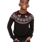 Charter Club Big Boys Fair Isle Family Sweater Black Size X-Large