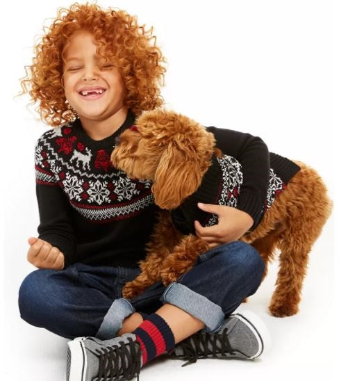 Charter Club Little Boys Fair Isle Family Sweater Black Size 5