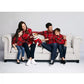 Charter Club Big Boy's Plaid Family Sweater Medium Red Size Small