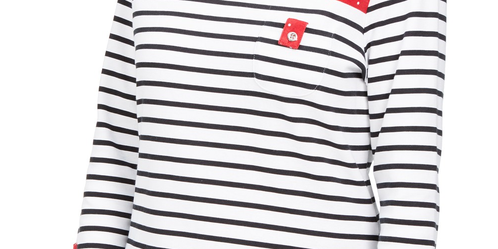 Karen Scott Women's Sport Colorblocked Striped Top Bright Red Size Extra Small