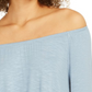 Style & Co Women's Off-The-Shoulder Bell-Sleeve Top Blue Size 2 Extra Large