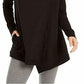 Ideology Women's Snap-Front Wrap Black Size Extra Large