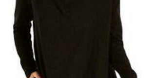 Ideology Women's Snap-Front Wrap Black Size Large