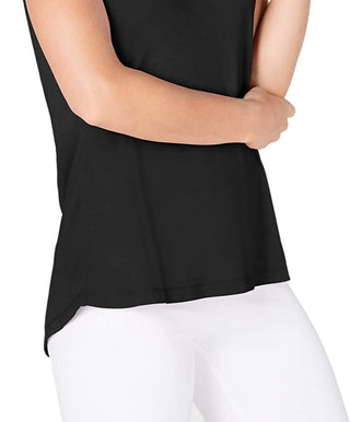 Ideology Women's Tie-Back Tank Top Black Size Small
