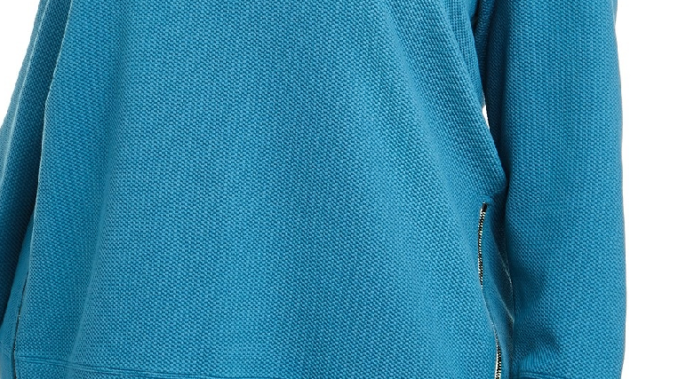 Ideology Women's Plus Size Side-Zipper Sweatshirt Dark Blue Size XX-Large