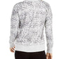 Ideology Women's Printed Split-Neck Top Gray Size 2 Extra Large