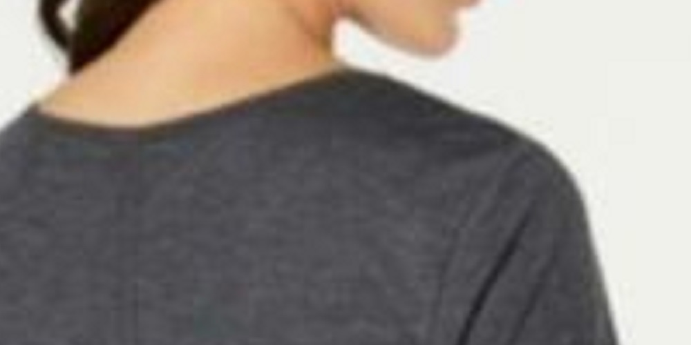 Ideology Women's Tie-Back T-Shirt  Gray Size 2 Extra Large