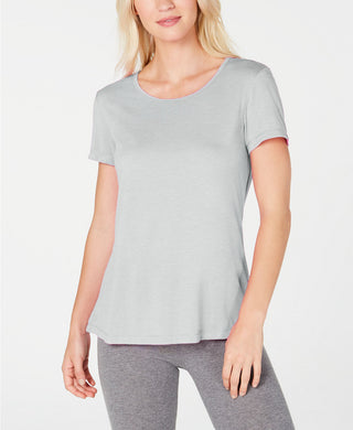 Ideology Women's Tie-Back T-Shirt Dark Gray Size Extra Large