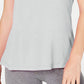 Ideology Women's Tie-Back T-Shirt Dark Gray Size Extra Large