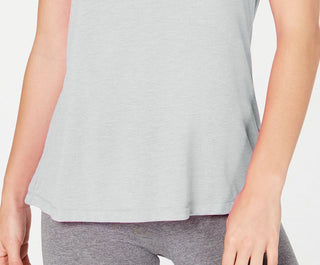 Ideology Women's Tie-Back T-Shirt Dark Gray Size Extra Large