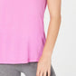 Ideology Women's Tie-Back T-Shirt Pink Size Extra Small