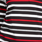 Karen Scott Women's Sport Striped 3/4-Sleeve Top Bright Red Size Medium