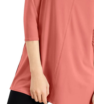 Alfani Women's 3/4-Sleeve Tunic Dark Pink Size X-Small