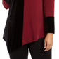 Alfani Women's Plus Size Colorblocked Asymmetrical Tunic Red Size 0X