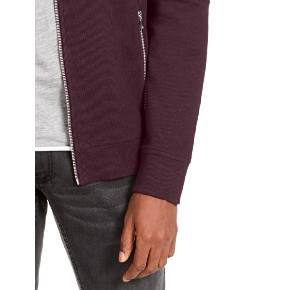 INC International Concepts Men's Ribbed Quilted-Sleeve Jacket Purple Size XX-Large