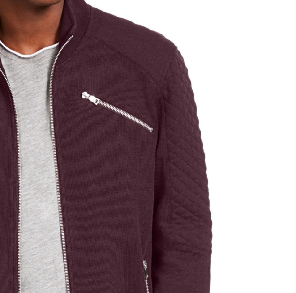 INC International Concepts Men's Ribbed Quilted-Sleeve Jacket Size Extra Large