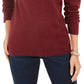 Style & Co Women's Fair Isle Crewneck Sweater Wine