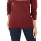 Style & Co Women's Fair Isle Crewneck Sweater Red Size Small