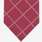 Club Room Men's Canton Grid Tie Red Size Regular