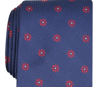 Club Room Men's Floral Tie Navy Size Regular