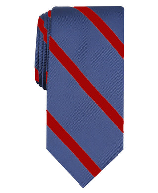 Club Room Men's Stripe Tie Red Size Regular