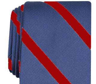 Club Room Men's Stripe Tie Red Size Regular