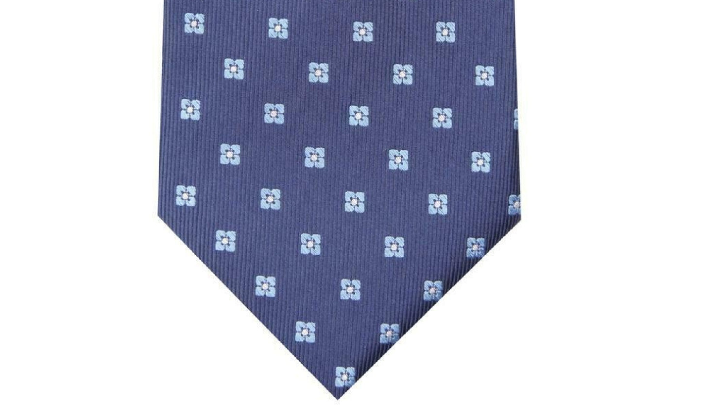 Club Room Men's Classic Neat Tie Dark Blue Size Regular