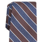 Club Room Men's Classic Stripe Tie Dark Brown Size Regular
