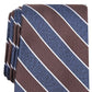 Club Room Men's Classic Stripe Tie Dark Brown Size Regular
