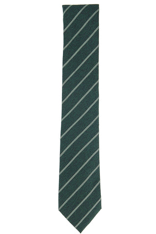 Alfani Men's Slim Stripe Tie Green Size Regular