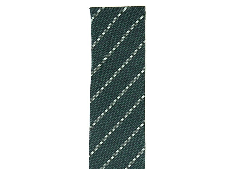 Alfani Men's Slim Stripe Tie Green Size Regular