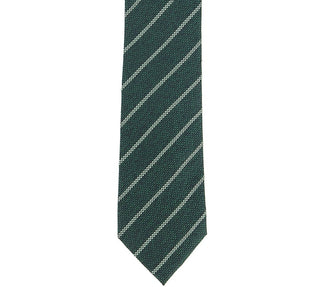 Alfani Men's Slim Stripe Tie Green Size Regular