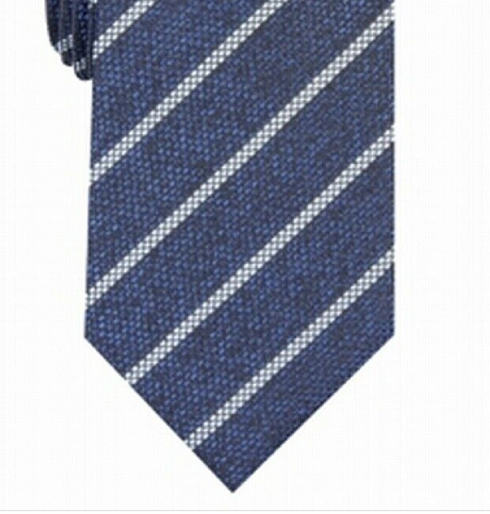 Alfani Men's Slim Stripe Tie Blue Size Regular