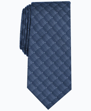 Alfani Men's Slim Geometric Tie Navy Size Regular