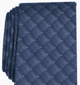 Alfani Men's Slim Geometric Tie Navy Size Regular