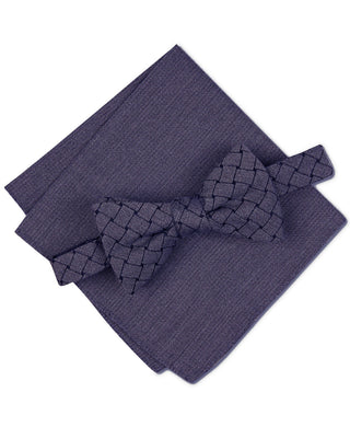Alfani Men's Solid Mode Bow Tie Blue Size Regular