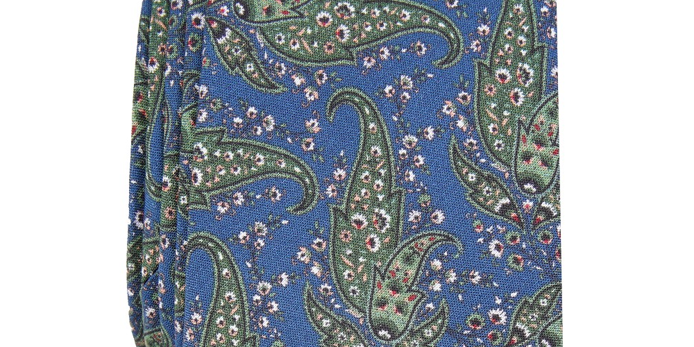 Bar III Men's Sorrento Skinny Paisley Tie Green Size Regular