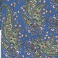 Bar III Men's Sorrento Skinny Paisley Tie Green Size Regular