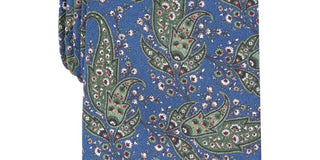 Bar III Men's Sorrento Skinny Paisley Tie Green Size Regular