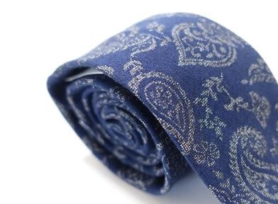 Bar III Men's Glenn Pine Paisley Skinny Tie Navy Size Regular