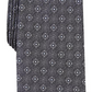 Tasso Elba Men's Classic Neat Silk Tie Black Size Regular
